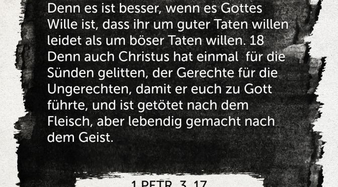 Warum lässt Gott es zu? – Christ sein und Leiden